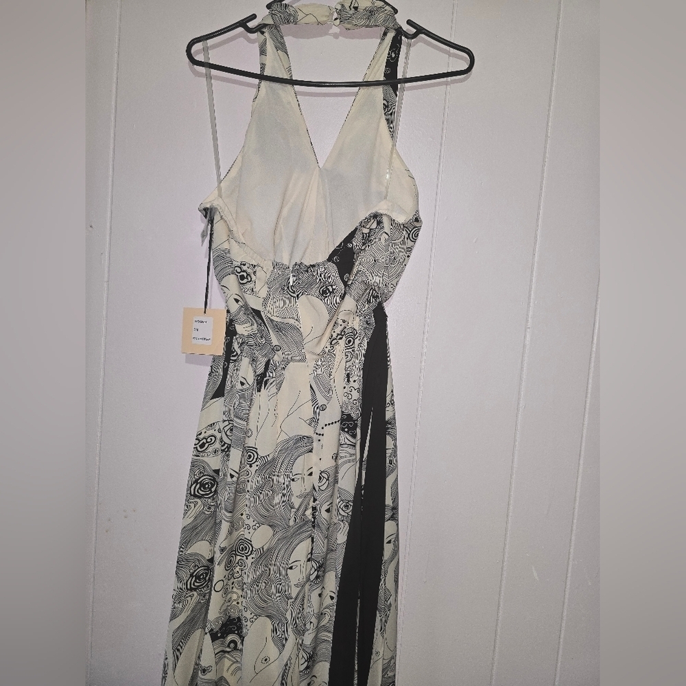 Smak Parlour Psychedelic Goddess Print Maxi Dress. Women's small - Picture 10 of 12